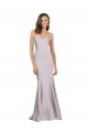 Online Crepe Mermaid Bridesmaid Dress with Low Back