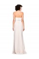 Online Strapless Crepe Fitted Bridesmaid Dress with Twist Bow