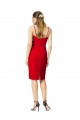 Online Sleeveless Sheath Sweetheart Neckline Crepe Bridesmaid Dress