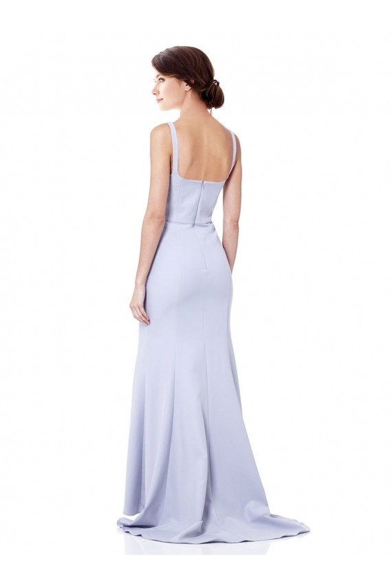 Online Sweetheart High Neck Sleeveless Crepe Bridesmaid Dress