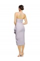 Online Short Cocktail Length Strapless Crepe Bridesmaid Dress with Ruffles