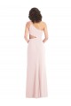 Online Flirty One Shoulder Midriff Cutout Maxi Bridesmaid Dress