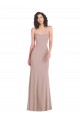 Online Strapless Princess Line Crepe Mermaid Bridesmaid Dress