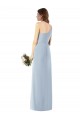 Online One Shoulder Crepe Trumpet Bridesmaid Dress with Front Slit
