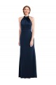 Online High Neck Open Back Long Maxi Bridesmaid Dress
