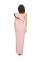 Online Full Length One Shoulder Crepe Bridesmaid Dress with Side Leg Split