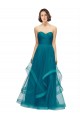 Online Sweetheart Tulle Bridesmaid Dress with Wide Waistband