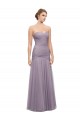 Online Draped Long Mermaid Sweetheart Tulle Bridesmaid Dress