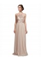 Online Sweetheart Tulle Bridesmaid Dress with High Neck Illusion Bodice