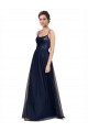 Online Spaghetti Strap Tulle Bridesmaids Dress with Ballerina Neckline