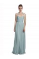 Online Halter Ruched Sweetheart Neckline Tulle Bridesmaid Dress