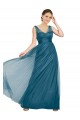 Online Long V-Neck Soft Tulle Bridesmaid Dress