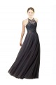 Online Sweetheart Neckline Long Sleeveless Tulle Bridesmaid Dress with Lace Bodice