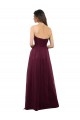 Online Strapless Tulle A-line bridesmaid dress with pleated top