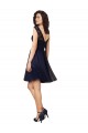 Online Short Bateau Neck Tulle Bridesmaid Dress with Lace Bodice