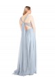 Online Sweetheart Spaghetti Straps Long Tulle Bridesmaid Dress with Criss Cross Back
