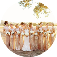 Online Gold Bridesmaid Dresses