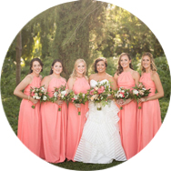 Online Orange Bridesmaid Dresses